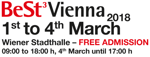 BeSt in Vienna, 2nd to 5th March 2017, Wiener Stadthalle - Free Admission, 09:00 to 18:00 h, 5th March until 17:00 h